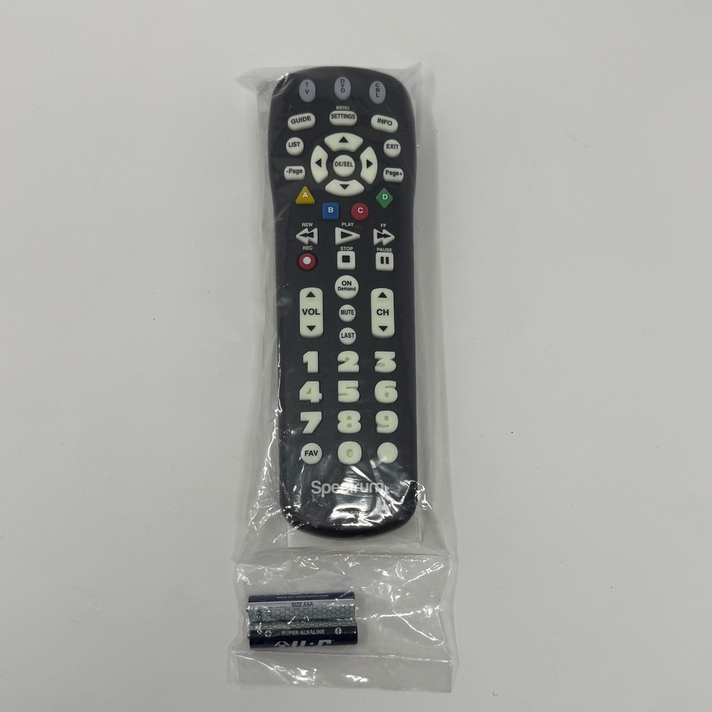 Spectrum Cable TV Universal Remote UR3-SR3S‎ OEM w/Manual NEW IN PACKAGE